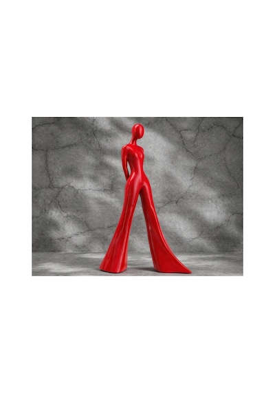 Soyut Kadın Figürü 23 Cm Modern Heykel, Dekoratif Biblo