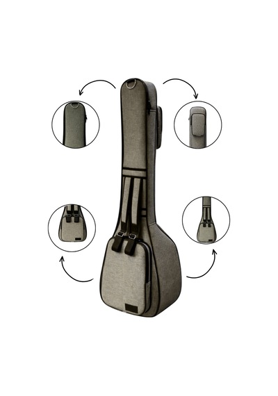 Soft Case Kısa Sap Bağlama Çantası Saz Kılıfı