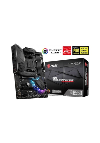 Msı Mpg B550 Gamıng Plus Ddr4 4400 Oc Mhz Atx Am4