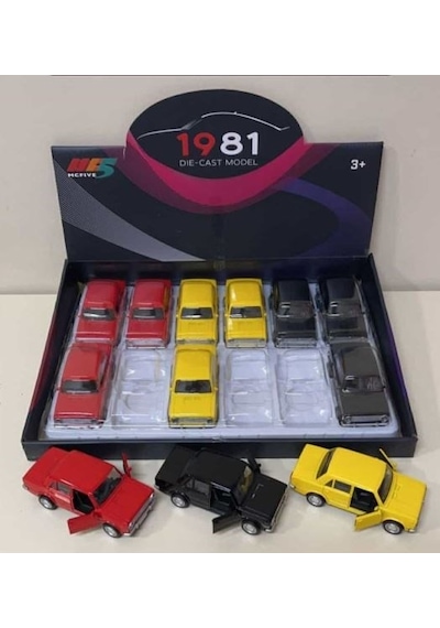 Die Cast Model Metal Tofaş Murat 124 Çek Bırak Oyuncak Araba