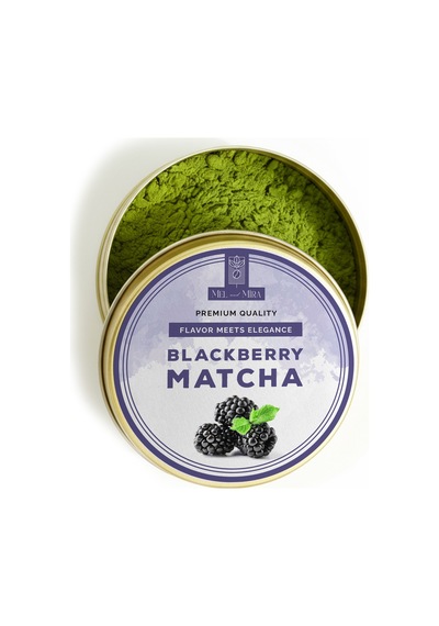 Böğürtlen Aromalı Matcha Tozu 25g, Berry Matcha Powder