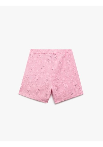 Koton Fisto Beli Lastikli Mini Şort Etek Pembe 5skg40066ak Gül Pembe