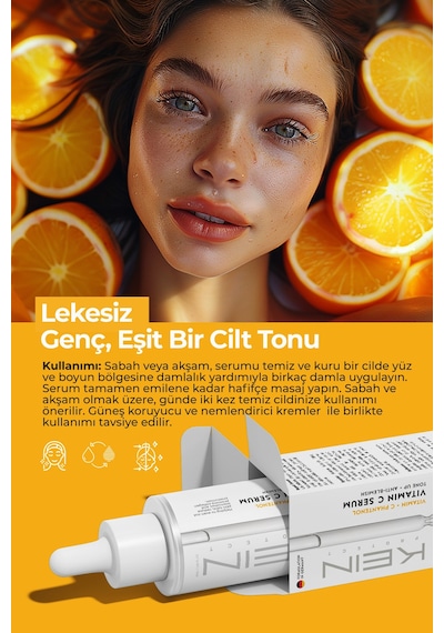 C Vitamini Aydınlatıcı Renk Tonu Eşitleyici Leke Karşıtı Serum 50ml