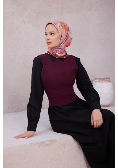 BELLİ Çiçek Desen İpek Twill Eşarp 4219d01 Pudra - 34