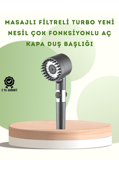 Banyo İçin Filtreli Duş Başlığı Pratik Kullanım Beyaz