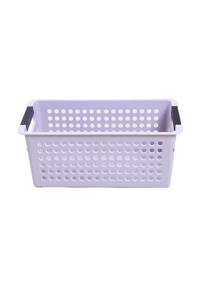 Q-basket Dikdörtgen Plastik Storage Sepet- Bej Plastik Bej Tr Diğer