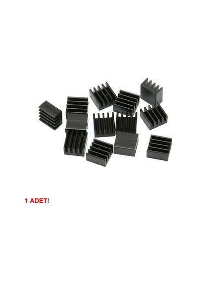 8.8mm X 8.8mm X 5mm Alüminyum Metal Soğutucu Blok Radyatör Amfi Led Entegre Transistor Vga Ram