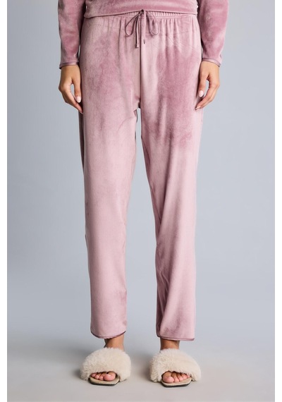 Defacto Regular Fit V Yaka Uzun Kollu 2li Velur Pijama Takımı A3356ax26aubr97 Bordo-br97