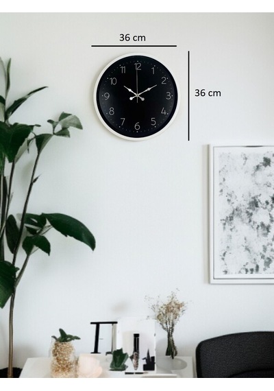 36 Cm Dekoratif Sade Duvar Saati Çok Renkli 18389176