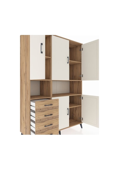 Hyperion Dolap 7 Raflı 4 Çekmeceli 5 Kapaklı 132x44x195 Çam-aytaşı/çam Aytası/atlas Çam Hyperion Dolap 7 Raflı 4 Çekmeceli 5 Kapaklı 132x44x195 Çam-aytaşı/çam Aytası/atlas Çam