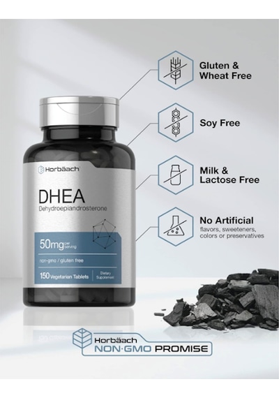 Horbäach Dhea 50mg 150 Tablet Usa Menşei. 3933 Aromasız