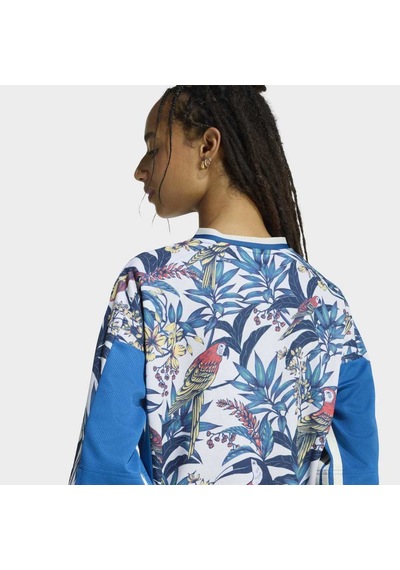 Adidas Kd4629 Farm Prm Tee Kadın Tişört Mavi