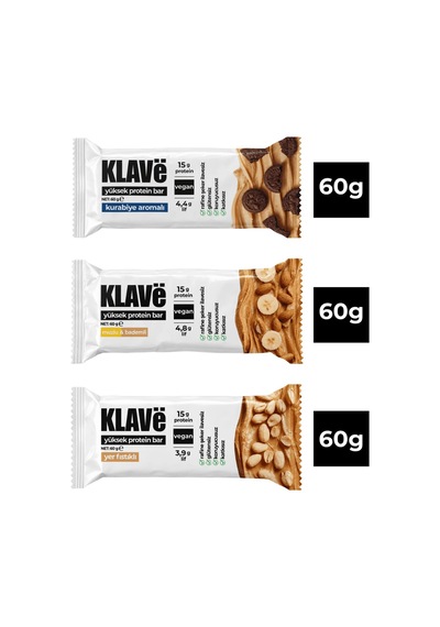Yüksek Protein Bar Karma - 60 G X 3 Adet - 15g Protein, Vegan Ve Glutensiz - 797891333 Yüksek Protein Bar Karma - 60 G X 3 Adet - 15g Protein, Vegan Ve Glutensiz - 797891333