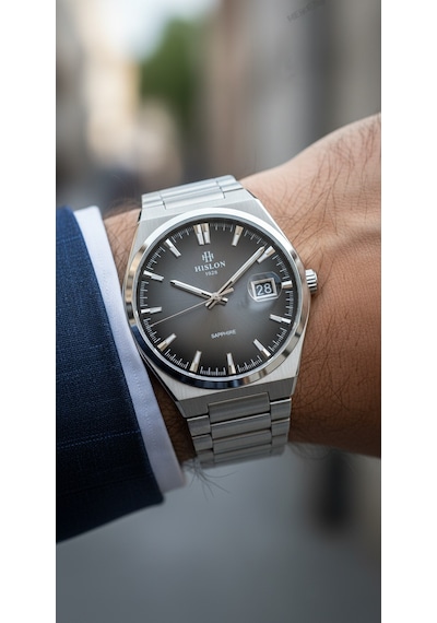 Hislon Gümüş Çelik Kordon Erkek Kol Saati Cl222s-04ss Gümüş