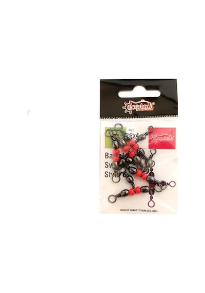 Captain 5129 Üçlü Boncuklu T Fırdöndü 5 Adet Black Nikel 4x6