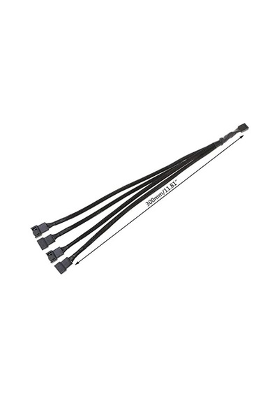 4987 4 Pin Fan Çoklayıcı Y Pwm Çoklayıcı Splitter Kablosu 4 Port