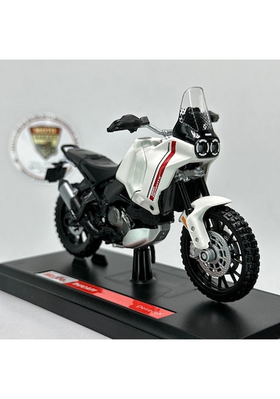 Ducati Desertx 1:18 Diecast Maket Motor Lisanslı Metal Model Motosiklet