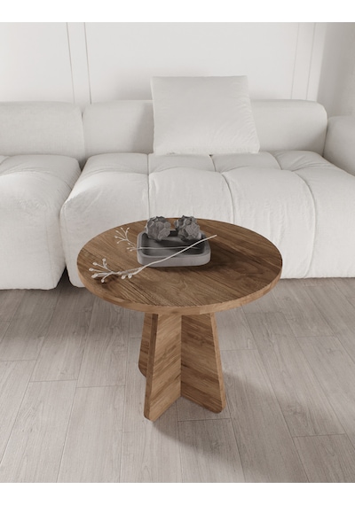 Mush 3lü Zigon Sehpa Ceviz - Tamamı Mdf