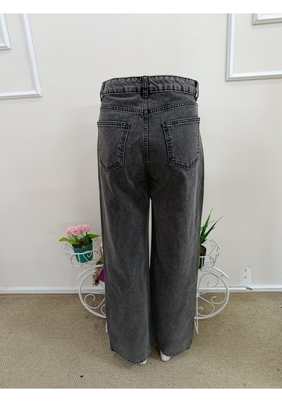 Bhrwear Kadın Yüksek Bel Cep Detaylı Kot Pantolon Renkli