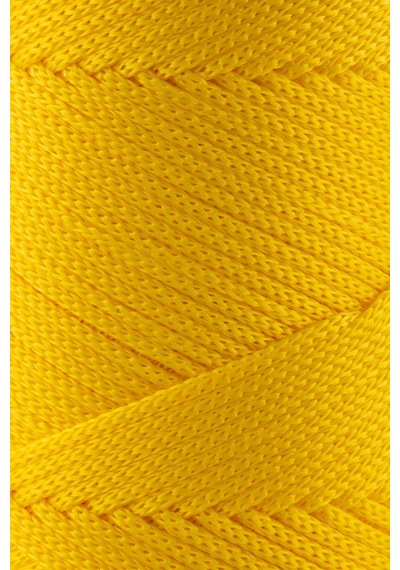 2 Mm - 200 Gr Polyester Makrome Ipi Sarı 230 M Polyester Makrome Ip Supla Ip Ve Çanta Ipliği