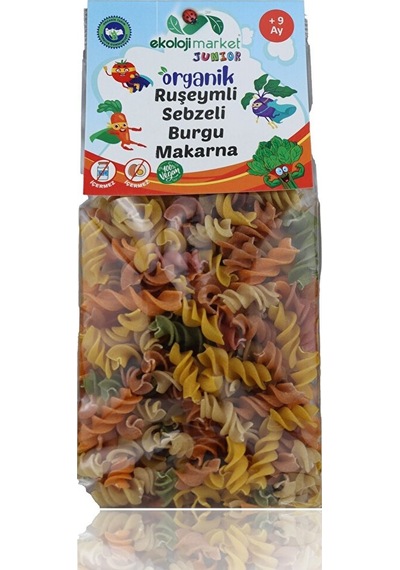 Ekoloji Market Organik Ruşeymli Sebzeli Bebek Makarnası Burgu 250 G