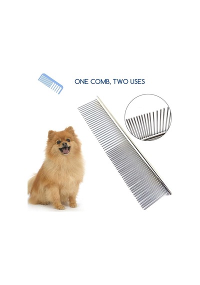 Duffa Metal Düz Kedi Ve Köpek Tarağı, Pet Kuaför Tarağı, Tüy Kesmek İçin Tarak, Köpek Kıtık Açıcı Tarak