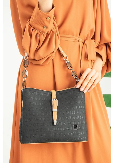 Just Polo Kadın Orta Boy 5 Bölmeli El Ve Omuz Çantası 234030mh Kum Camel
