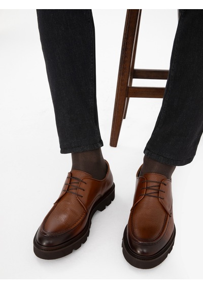 Cacharel Taba Eva Taban %100 Deri Smart Casual Ayakkabı