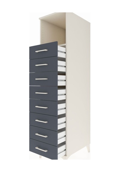 Kronos Dolap Tek Raflı 8 Çekmeceli 44x59x182 Aytaşı-antrasit Aytası Kronos Dolap Tek Raflı 8 Çekmeceli 44x59x182 Aytaşı-antrasit Aytası