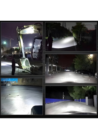 3 İnç Off Road Led Çalışma Işığı 40w 4000 Lümen Kare Sis Farı Xhp50 Çipli Takım 2 Adet