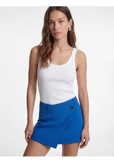 Koton Modal Kumaş Slim Fit U Yaka Askılı Top Beyaz 6sak10035pk