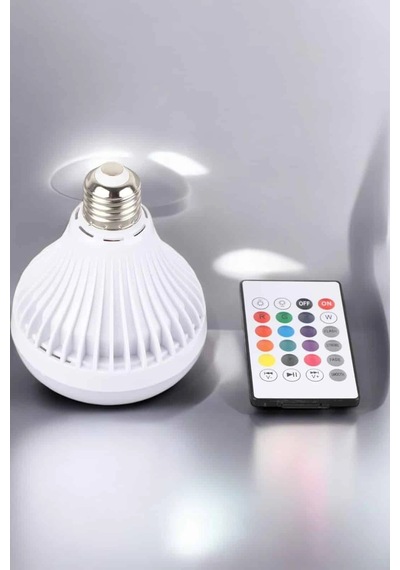 Hubrendy Tekno Kablosuz Bluetooth Hoparlör Led Lamba