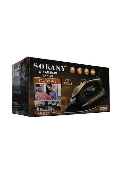 Sokany SK-11027 3200 W Seramik Tabanlı Buharlı Ütü Geniş Su Hazneli