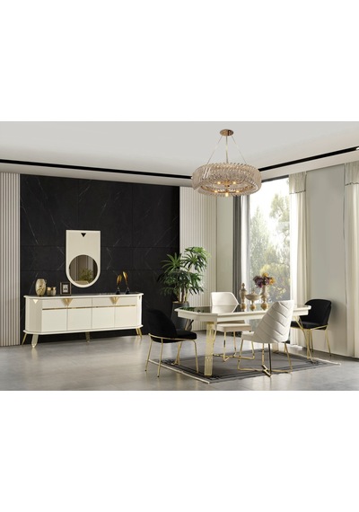City Yemek Odası Takımı Beyaz