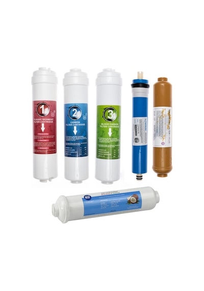 Kapalı Kasa Su Arıtma Cihazı Uyumlu 6'lı Filtre Seti Vontron Membranlı (Mineral Filtre)