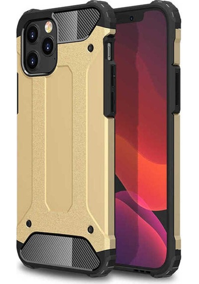Apple Uyumlu iPhone 12 Pro Max Csm Zore Crash Silikon Kılıf gold