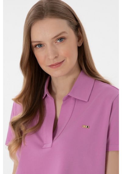 U.S. Polo Assn. Kadın Pembe Basic Polo Yaka Tişört 50305700-VR023 U.S. Polo Assn. Kadın Pembe Basic Polo Yaka Tişört 50305700-VR023