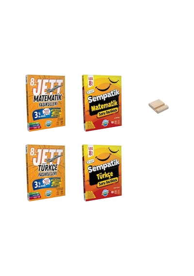 Lgs 8. Sınıf Matematik Ve Türkçe Jett Fasiküller Ve Soru Bankası 4lü Set