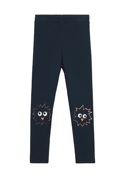 Lovetti Koyu Lacivert Kız Çocuk Crazy Eyes Baskılı Şardonlu Tayt 9347L011 Koyu Lacivert