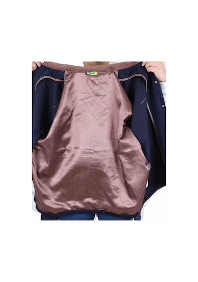 Mocgrande Büyük Beden Gabardin Mont Chaqueta Abrigo 25902 Lacıvert Lacivert