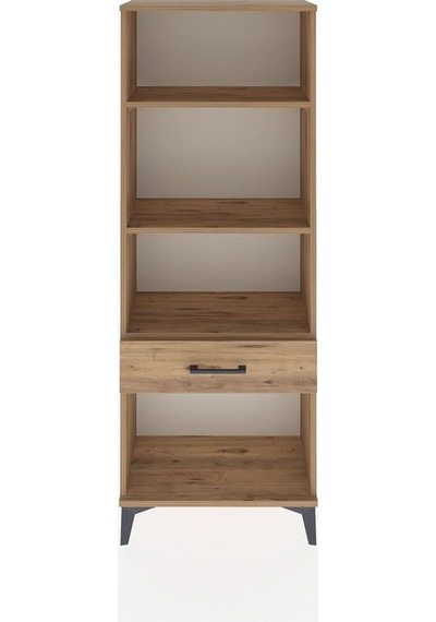 Arges Dolap 3 Raflı Tek Çekmeceli 60x30x163 Çam-çam Atlas Çam