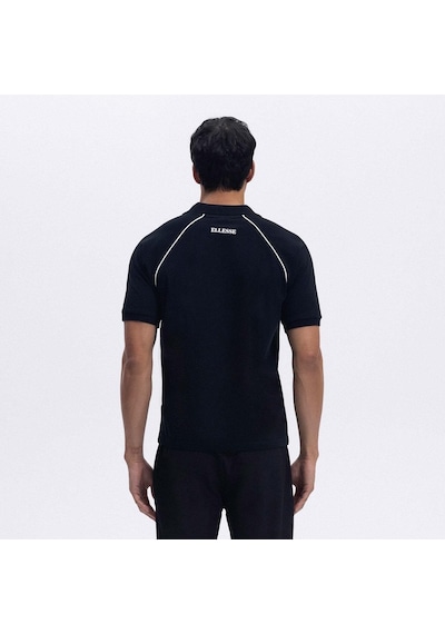 Ellesse Em407-bk Polo Yaka Erkek T-shirt - Siyah Siyah