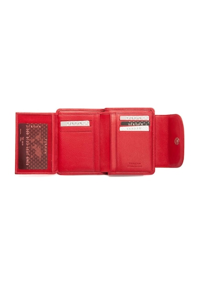 Tergan Kırmızı Deri Kadın Cüzdan - S1cb00005714-a86 Kırmızı