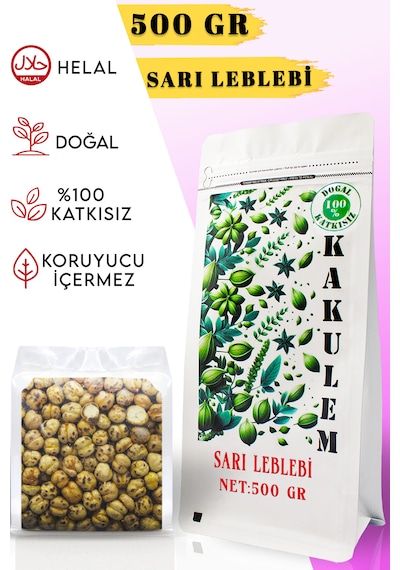 Kakulem Çifte Kavrulmuş Çorum Sarı Leblebi 500 G