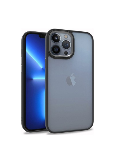 Apple Uyumlu iPhone 13 Pro Max Kılıf Zore Flora Kapak Siyah