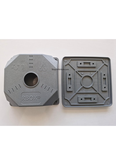 Rbox Wx8 Juncition Duvar Buatı Kamera Montaj Buat Muhafaza Kutusu Taban Dahil Büyük Boy Koyu Gri