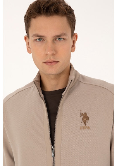 U.s. Polo Assn. Erkek Koyu Bej Hırka Örme 50309988-vr088 Koyu Bej