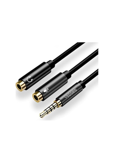 3.5mm Kulaklık Ve Mikrofon Birleştirici Y Kablo