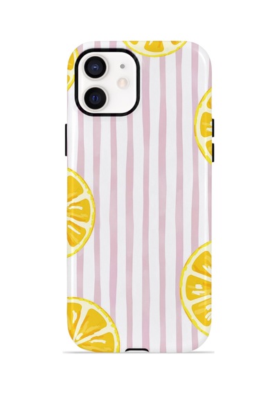 Apple iPhone Uyumlu 11 Vorian Çift Katmanlı Magsafe Kılıf Pink Lemon Window