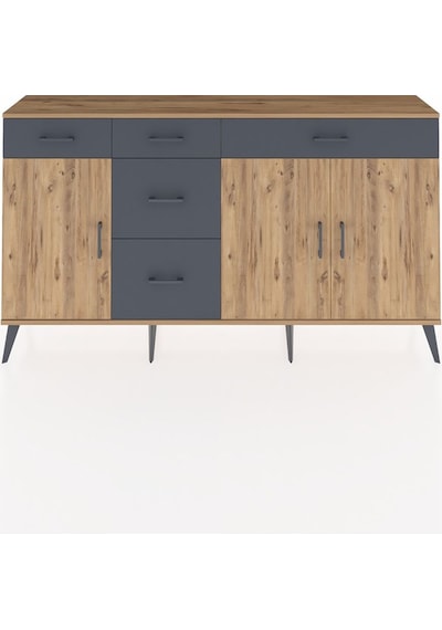 Arges Konsol 2 Raflı 5 Çekmeceli 3 Kapaklı 176x30x99 Çam-çam/antrasit Atlas Çam/antrasıt - Atlas Çam Arges Konsol 2 Raflı 5 Çekmeceli 3 Kapaklı 176x30x99 Çam-çam/antrasit Atlas Çam/antrasıt - Atlas Çam
